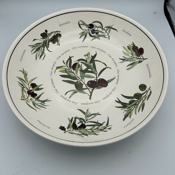 WILLIAMS SONOMA Olea Europaea 13" Pasta Serving Bowl Black Olives - Picture 1 of 5